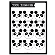 Stickers plancha Panda 12s 1u